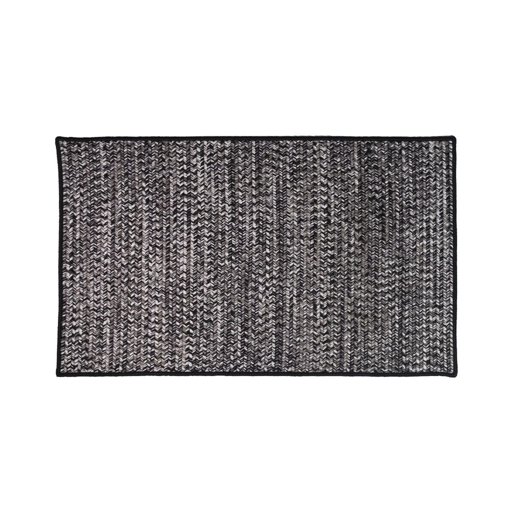 Colonial Mills CR12 Crestwood Tweed Doormats - Ash Black 40" x 60"